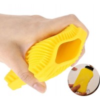 food grade silicone washing sponge  3 in 1 silicone sponge with  kitchen scrubber scraper